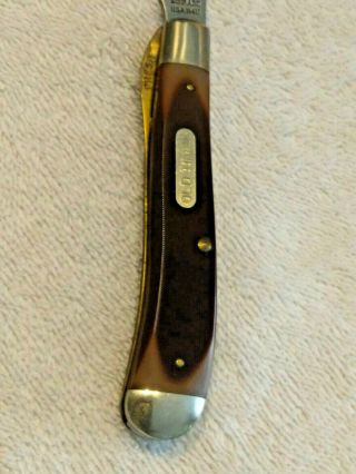 Vintage SCHRADE OLD TIMER 194OT Single Blade Pocket Knife In The Box 8