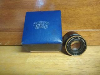 Vintage Lens Schneider Optik Kreuznach 8x