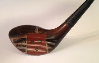 Vintage Persimmon Spalding Air - Flite Robert T.  Jones Jr.  2 Wood All