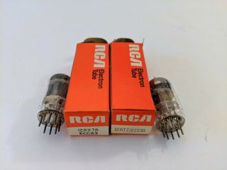 Vintage Rca Electron Tubes 12at7 / Ecc81 & 12ax7a / Ecc83 In Boxes