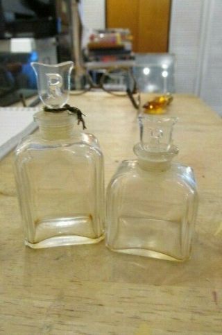 Two Vintage Replique Perfume Bottles By Raphael Paris France
