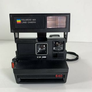 Vintage Polaroid 600 Land 640 Instant Film Camera W/ Strap And