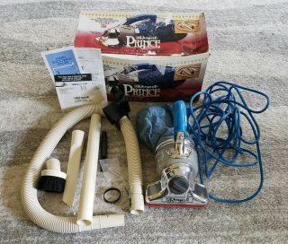 Vintage Royal Prince Hand - Held Vacuum Cleaner 501 With Attachment Kit