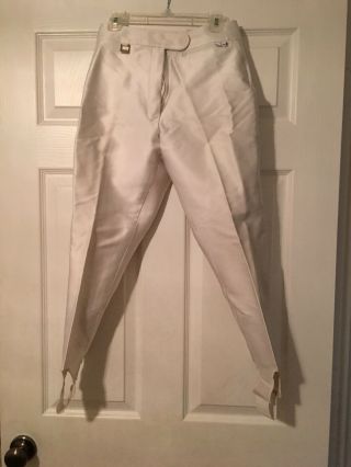 Fera Vintage Skiwear Ski Bunny Stirrup Pants Swiss Fabric Stretch Womens 6r