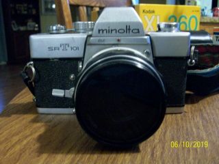 Minolta Srt101,  35mm Film Slr Camera W/mc Rokkor - Pf 58mm F/1.  4 Lens