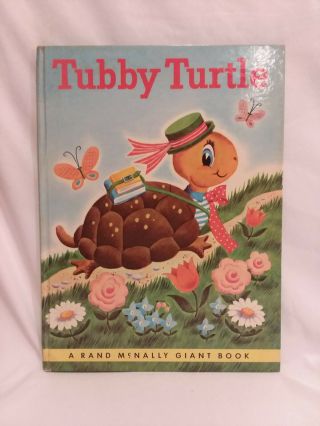 Helen Wing Tubby Turtle Rand Mcnally Giant Book Vintage 1961 Hb Illustrated