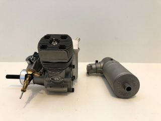 Vintage Tigre G75 Rc Engine - Two Mufflers