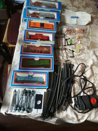 Vintage Model Power Ho Scale Train Set,  2 Engines,  Transformer,  & Much More