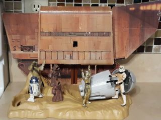Kenner Star Wars Vintage Playset 1977 Land Of The Jawas Comes With Figures