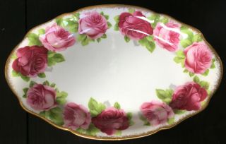 Vintage Royal Albert Old English Rose Under Tray England First Quality