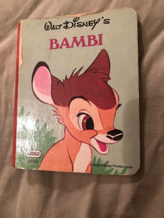1990s Early Edition Walt Disney’s Bambi Book In Swedish