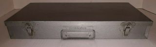 Vintage 35mm Slide Brumberger Metal Box Tray File Case Holder