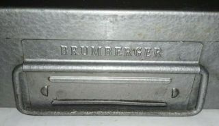 Vintage 35mm Slide BRUMBERGER Metal Box Tray File Case Holder 2