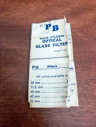 Vintage PB Solid Colored Optical Glass Filter Set Of 12 2
