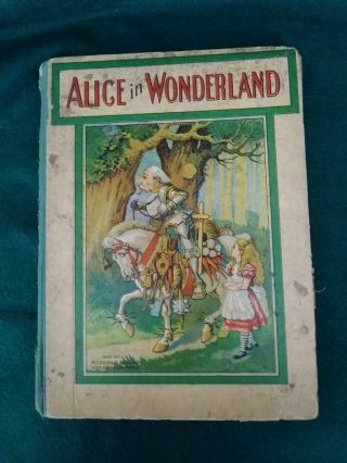 Vtg.  Alice In Wonderland Book By Lewis Carroll - Mcloughlin Bro 