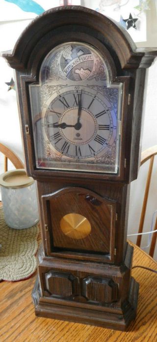 Sunbeam Electric Clock Tempus Fugit Vintage Small Grandfather Clock