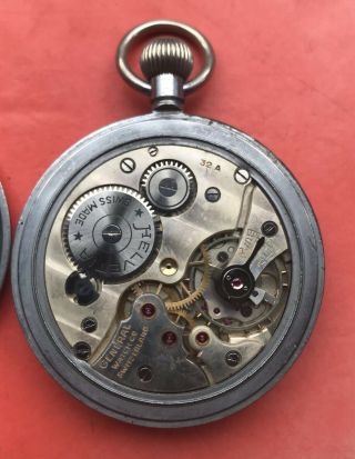 Vintage Military Helvetia Pocket Watch Spares 3