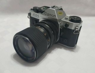 Vintage Canon Ae - 1 Program 35mm Slr Camera 35 - 70 Mm Lens - Repair Or Parts