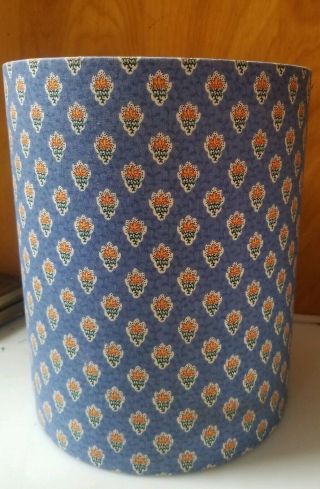 Vintage Waste Can Wastebasket Pierre Deux French Country Fabric Marshall Fields