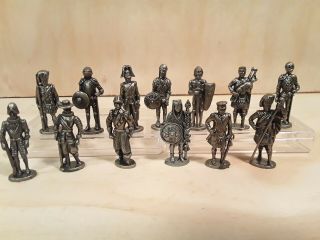 Vintage Pewter Figures D&d Fantasy Warriors Knights Soldiers