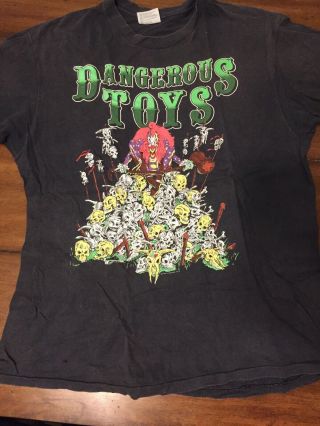 Vintage Dangerous Toys Shirt.  1988 Heavy Metal.  Xl Jason Mcmaster.  Tx.