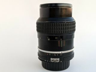 Vintage Nikon Nikkor Camera Lens w/ Caps 105mm 1:2.  5 800724 2