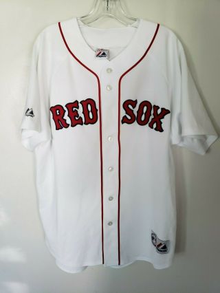 Vtg Majestic Mlb Boston Red Sox Jason Varitek 33 Baseball Jersey Mens L Sewn
