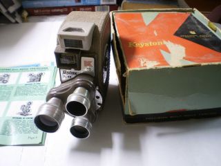 Vintage Keystone K - 26x 8mm Camera And Instruction Book,