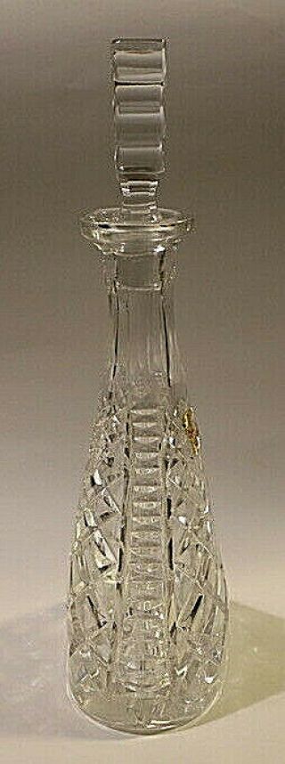 Vintage Natchmann Bliekrstall 24 lead Crystal Decanter with Stopper 2