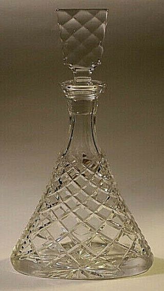 Vintage Natchmann Bliekrstall 24 lead Crystal Decanter with Stopper 3