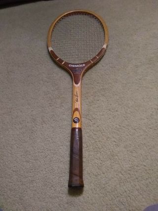 Vintage Chemold Elite Fibre Reinforced Wood Tennis Racket - Rod Laver