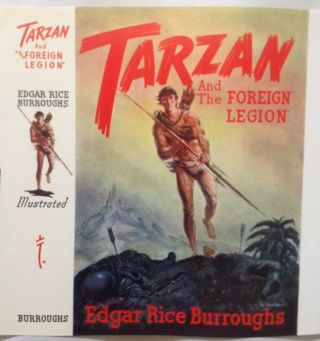 Tarzan And The Foreign Legion Dust Jacket F - Fv