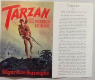 Tarzan and the Foreign Legion dust jacket F - FV 5