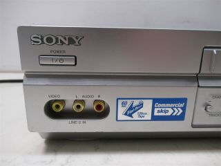 Sony SLV - N750 Video Cassette Recorder VHS VCR Player Silver Deck 2