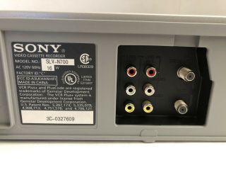 Sony SLV - N700 HiFi Stereo VHS Video Cassette Recorder Player No Remote 8