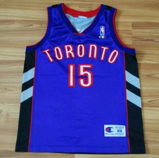 Vintage Vince Carter 15 Toronto Raptors Champion Jersey Shirt Nba Size Mens Xs