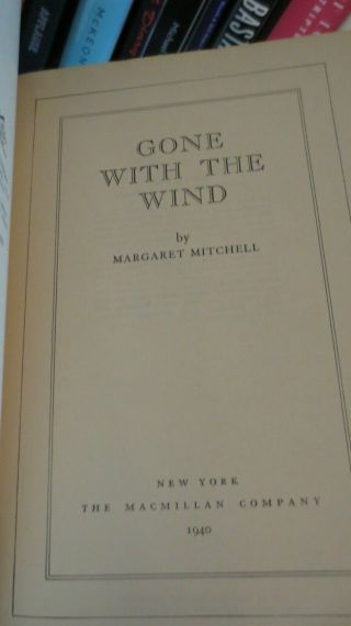 GONE WITH THE WIND MARGARET MITCHELL 1940 4