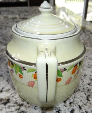 HALL China Teapot Crocus Teapot Coffee Pot Drip - O - Later Vtg Antique 3