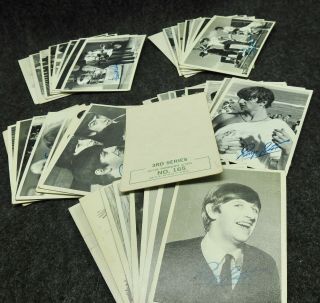 Vintage The Beatles Topps 42 Trading Cards Series 3 (9049)