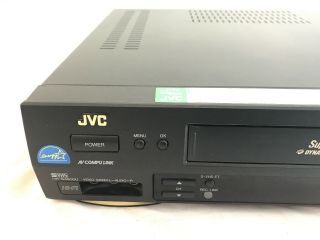 JVC HR - S4500U S - VHS Recorder ET Hi - Fi VCR w/ AV Cables 3