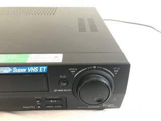 JVC HR - S4500U S - VHS Recorder ET Hi - Fi VCR w/ AV Cables 5