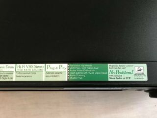 JVC HR - S4500U S - VHS Recorder ET Hi - Fi VCR w/ AV Cables 8