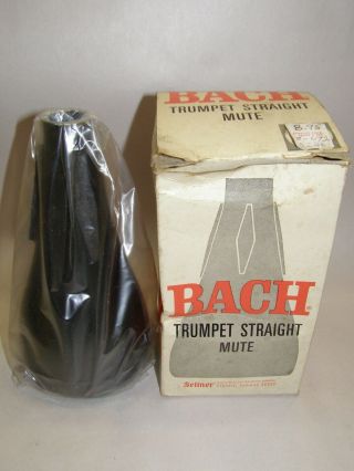 Vintage Selmer Bach Trumpet Straight Mute / Plastic