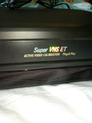 JVC VHS ET S SVHS Hi - Fi Stereo VCR HR - S3600U No Remote Great 4