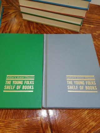 Colliers Junior Classics Young Folks Shelf of Books 10 - Vol Set 1962 Complete Vtg 6