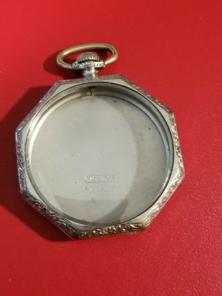 Vintage Antique 12 Size Art Deco Pocket Watch Monitor Case
