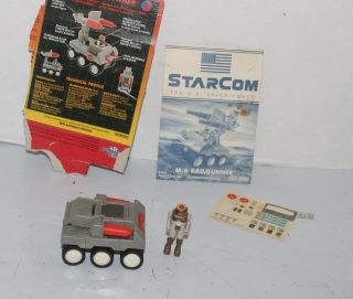 Vintage Starcom Railgunner M - 6 Capt Rick Ruffing Coleco 1986 Astro Marine