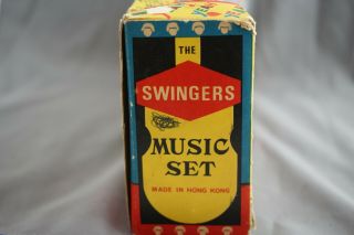 VINTAGE BEATLES THE SWINGERS CAKE TOPPERS ACTION FIGURES SET w BOX 6