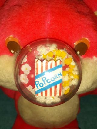 Vintage Nosy Bear 1987 Playskool Popcorn Nosey Pink Plush Stuffed Animal 12 