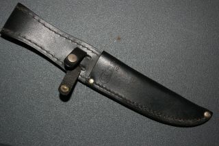 Vintage Case Xx Black Leather Knife Sheath